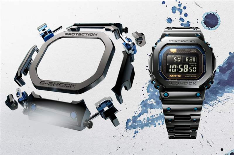 Casio 2022新表青墨MRG-B5000BA及迷彩GMW-B5000TVB型格登場-復(fù)刻表