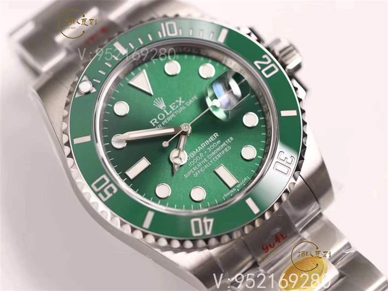 N廠勞力士綠水鬼v10版復(fù)刻表對比正品和ar廠水鬼怎么樣-復(fù)刻表