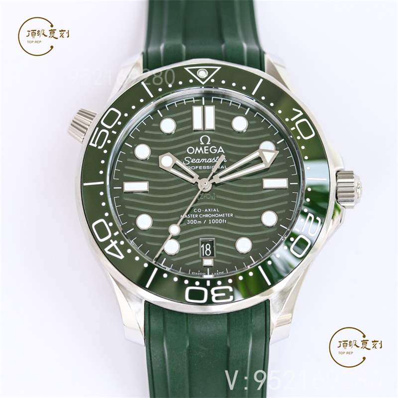 VS廠歐米茄綠海馬300綠盤(pán)復(fù)刻表新品復(fù)刻做工如何,逢綠必火-復(fù)刻表