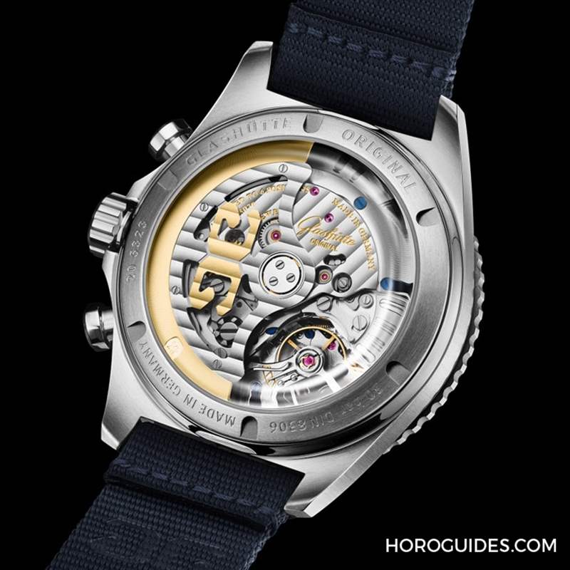 GLASHüTTE ORIGINAL - 藍(lán)面、藍(lán)陶瓷圈打頭陣！ Glashütte Original SeaQ系列首次搭載計時功能