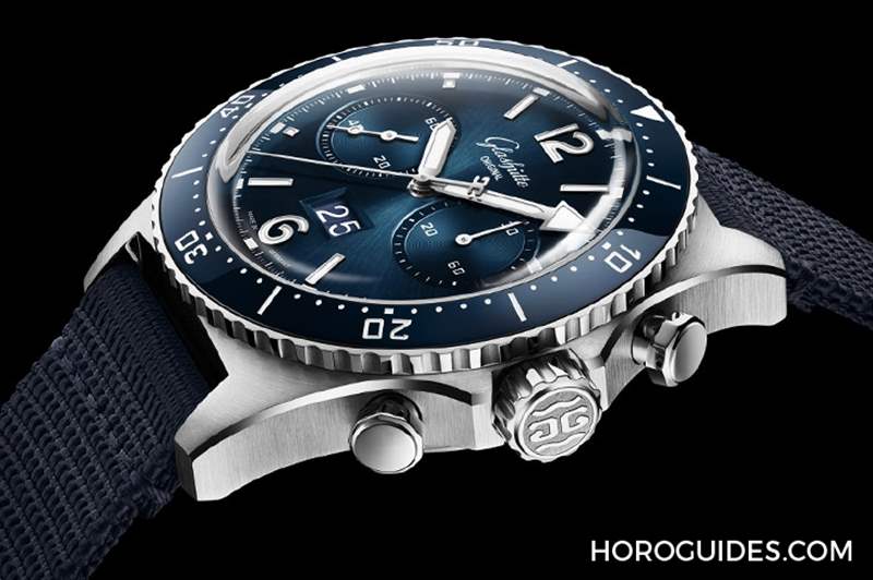 GLASHüTTE ORIGINAL - 藍(lán)面、藍(lán)陶瓷圈打頭陣！ Glashütte Original SeaQ系列首次搭載計時功能