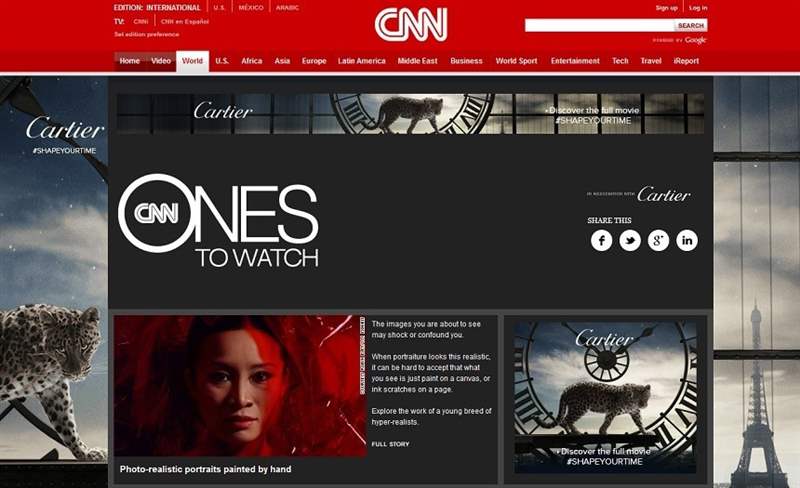CNN推出卡地亞贊助的“Ones To Watch”節(jié)目-復(fù)刻表