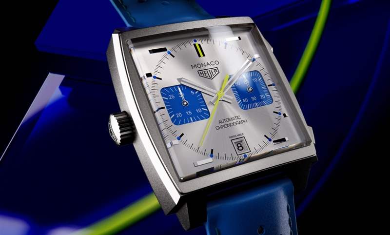 TAG HEUER - 法國賽車藍來了，TAG Heuer Monaco計時碼表限量新色亮相