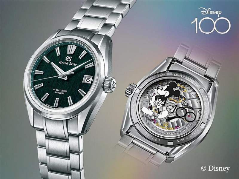 2023年為Disney迪士尼的100周年里程碑，GRAND SEIKO特別推出一款以SLGH011為基礎(chǔ)、限量100只的紀(jì)念表。 （GRAND SEIKO）