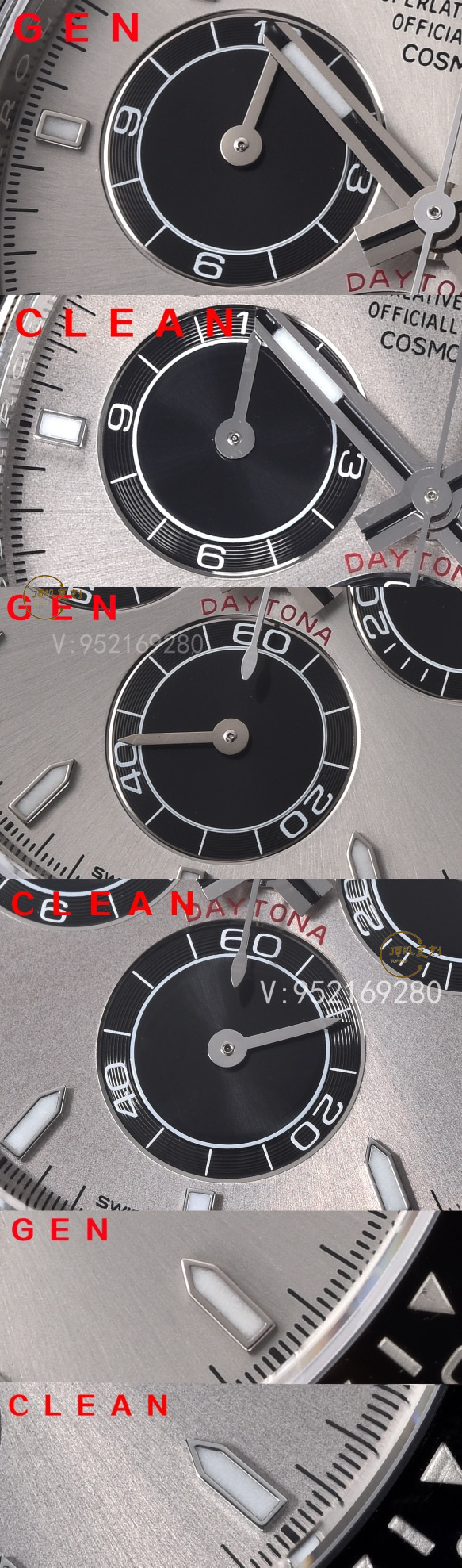 Clean廠C廠復(fù)刻新款勞力士4131機(jī)芯水泥灰迪M126519手表對(duì)比正品怎么樣-復(fù)刻表