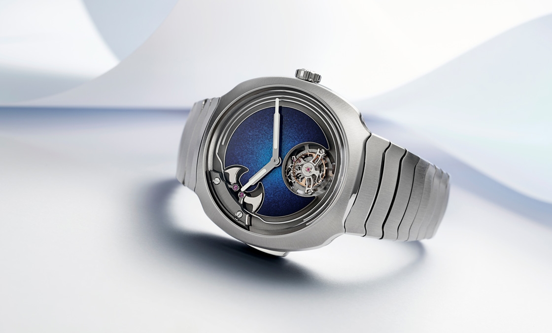 H. MOSER & CIE - 大明火琺瑯煙燻面加身，亨利慕時三問疾速者三問報時陀飛輪藍色琺瑯概念腕表奪目登場