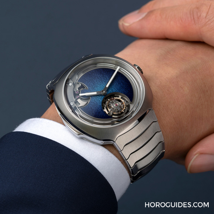 H. MOSER & CIE - 大明火琺瑯煙燻面加身，亨利慕時三問疾速者三問報時陀飛輪藍色琺瑯概念腕表奪目登場