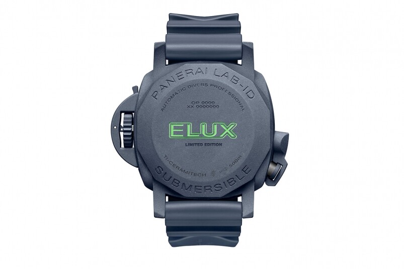 夜光功能新高度！ Panerai全新Submersible Elux LAB-ID腕表 以純機械一鍵開關(guān)發(fā)光系統(tǒng)