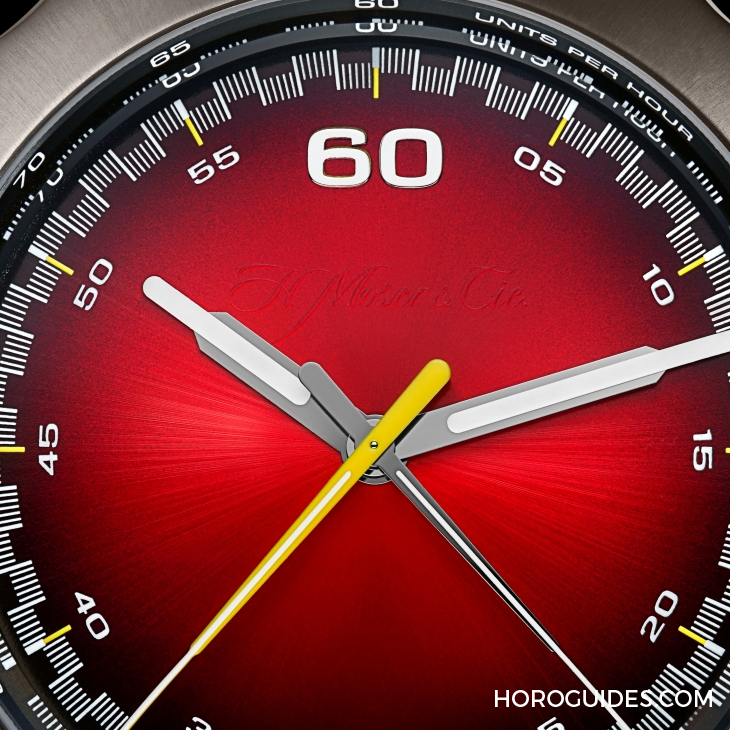 H. MOSER & CIE - STREAMLINER - 6907-1201 - 紅黃雙杰，競速新章|H. MOSER & CIE.推出Streamliner自動飛返計時秒表Alpine限量版