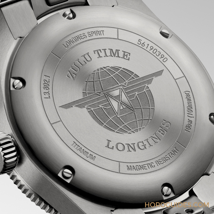 LONGINES - SPIRIT - L3.802.1.53.6 - LONGINES Spirit再掀熱潮！ Spirit Zulu Time鈦金屬腕表與計(jì)時(shí)秒表間金新色登場(chǎng)